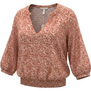 Gentle Fawn Hazel Smocked Top Clay Texture V-Neck Blouse MGF2202-2728 NWT Size M